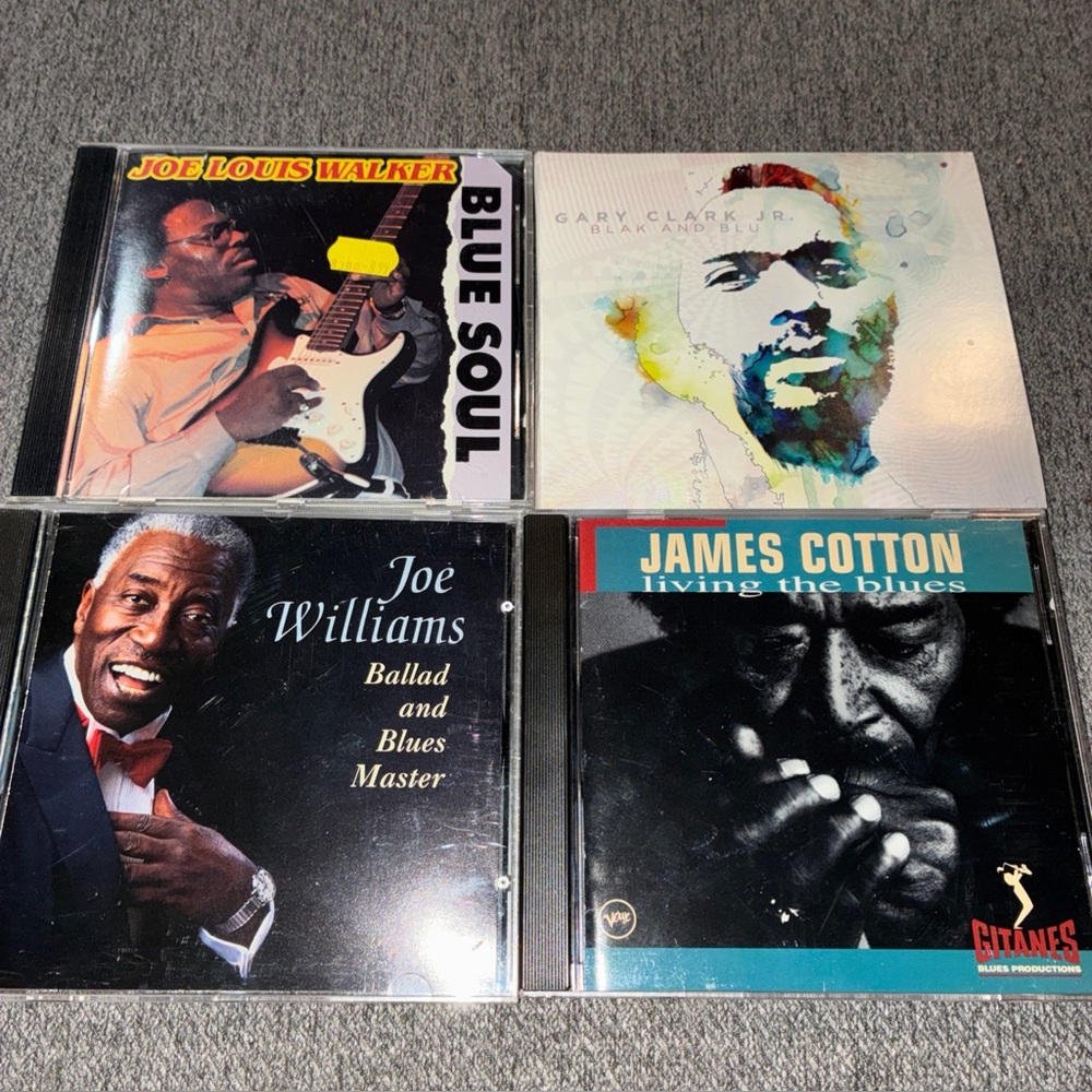 Blues CD Lot (4) Joe Williams. James Cotton, Gary Clark Jr, Joe Louis Walker HTF